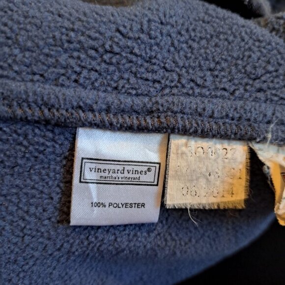 Vineyard Vines boys Large 16-18 light blue fleece vest, well loved, GUC - Picture 5 of 6